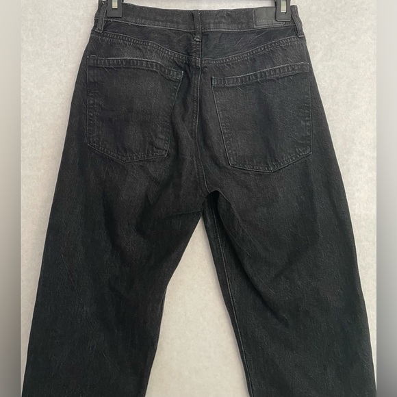 American Eagle Outfitters Wide leg black jeans 2 short - Picture 2 of 4